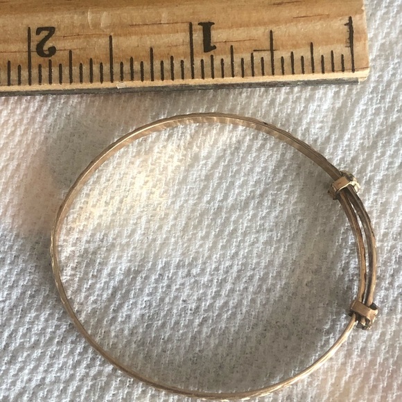 Adorable vintage 12kt gold adjustable bracelet - Picture 7 of 10